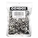 Comdox D Ring Picture Hangers 100-Pack Pro Quality Heavy Duty Picture Hooks with Screws, Picture Frame Hardware