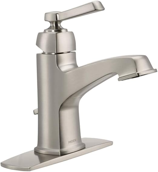 Moen 84805srn Single Griff Single Loch Badezimmer Wasserhahn aus der