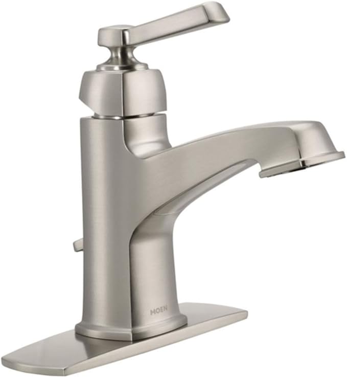 Moen 84805srn Single Griff Single Loch Badezimmer Wasserhahn aus der