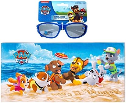 Nickelodeon Paw Patrol Beach Towel &amp; Sunglasses Bundle