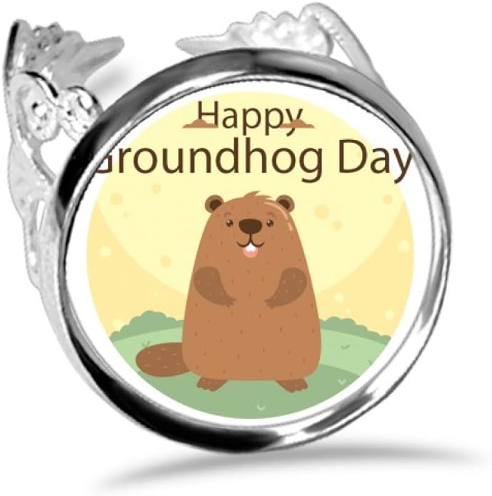 DIYthinker US and Canada Groundhog Day February Ring