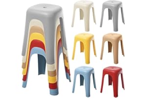 Stools for Classroom, 18 Inch Stackable Plastic Student, Nesting Backless Chairs for Classroom Elementary for Home, Office, D