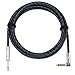 Donner Guitar Cable 10 ft, Premium Electric Instrument Bass Cable AMP Cord 1/4 Right Angle to Straight Black Blue