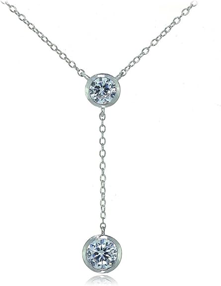 Hoops & Loops Argent 925 Argent Sterling Forme Ronde Zircone cubique