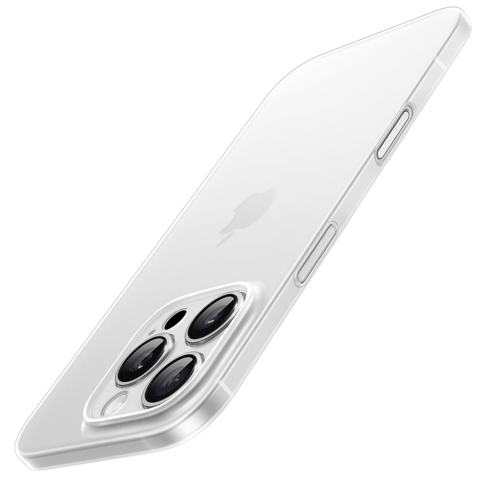 JETech Ultra Slim Case for iPhone 16 Pro 6.3 Inch, Camera Lens Full Protection, Lightweight Matte Finish PP Hard Minimalist Cover (Frosted Clear)