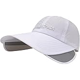 Mens Cool Mesh Baseball Cap Retractable Wide Brim Quick Dry Golf Fishing Running Hat Women Ponytail Beach Sun Visor Hat