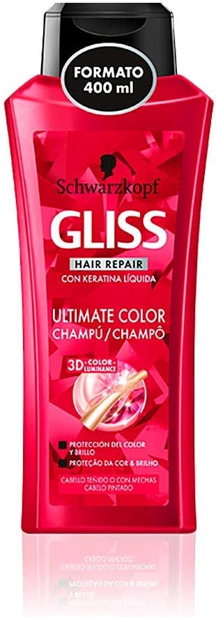 Gliss Shampoo Ultimate Colour - Package of 6 x 250 ml - Total: 1500 ml, Black/White, 250 ml (Pack of 6) - Image 4