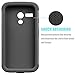 Motorola Moto G Case, Moto G 1st Gen Case, Tekcoo(TM) [Tmajor Series] Shock Absorbing Hybrid Rubber Plastic Impact Defender Rugged Slim Hard Case Cover for Moto G 3G / 4G LTE (Black/Black)