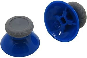 GGZONE 3D Analog Thumb Sticks Grip Joystick Cap ThumbSticks for Xbox One X S Controller (Gray Blue)