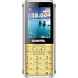 Unlocked Cell Phones, Oukitel L1 Dual SIM GSM Cell Phone 8W Camera Mobile Phone for Elderly People 1800mAh Big Battery-Gold