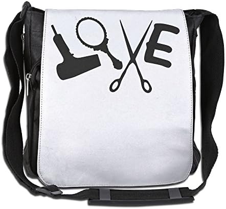 LOVE Hairdresser Art Fashion Print Diagonal Single Shoulder Bag