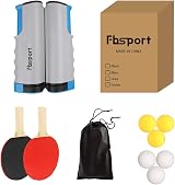 FBSPORT Ping Pong Set 2 Bats 6 Balls Retractable Net Carry Bag Indoor Outdoor view 6