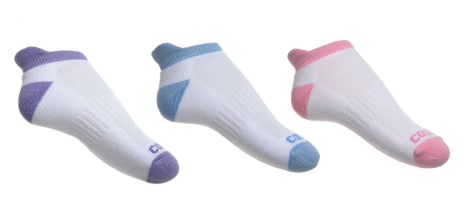 3 Pairs of Ladies Coolmax Trainer socks Running, Walking Gym (Size: 4-7)