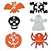 6Pcs Precious Halloween Paper Chain Garland Decoration Prop Pumpkin Bat Ghost Spider Skull Shape OH