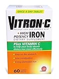 Vitron-C High Potency Iron Supplement with Vitamin C, 60 Count (Pack of 3) by Vitron-C