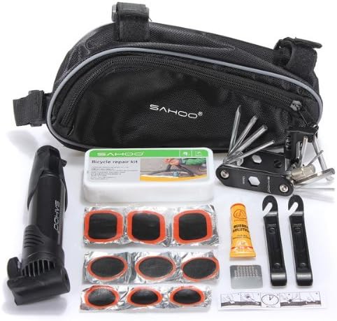 Bike Bicycle Tire Multi-use Repair Tools Mini Pump Kits Bag in 1.