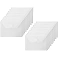 YESSART 4x6 Plastic Envelopes Hook Loop Closure Coupon Receipt Storage Holder 20 Pack