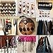24 Pieces Coat Hooks Wall Mounted Robe Hook Single Coat Hanger No Scratch and 50 Pieces Screws （Black）