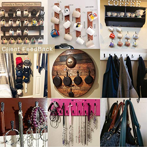 24 Pieces Coat Hooks Wall Mounted Robe Hook Single Coat Hanger No