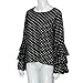 Fashion Women's Blouse Bell Sleeve Loose Polka Dot Shirt Ladies Casual Tops by TOPUNDER