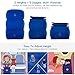 BONAIR OUTFITTERS Inflatable Travel Foot Rest Pillow | Kids Airplane Bed to Sleep | Adjustable Height Leg Pillow | with Bonus Pillow Cover | Best Kids Travel Accessories for Air, Car, Train