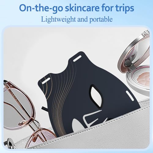 Medical-Grade LED Facial Mask, 7-Color Photon Therapy for Wrinkles & Collagen Boost, FDA-Cleared Anti-Aging Device for Face, Pain-Free Skin Rejuvenation for All Skin Types, Rechargeable & Comfortable