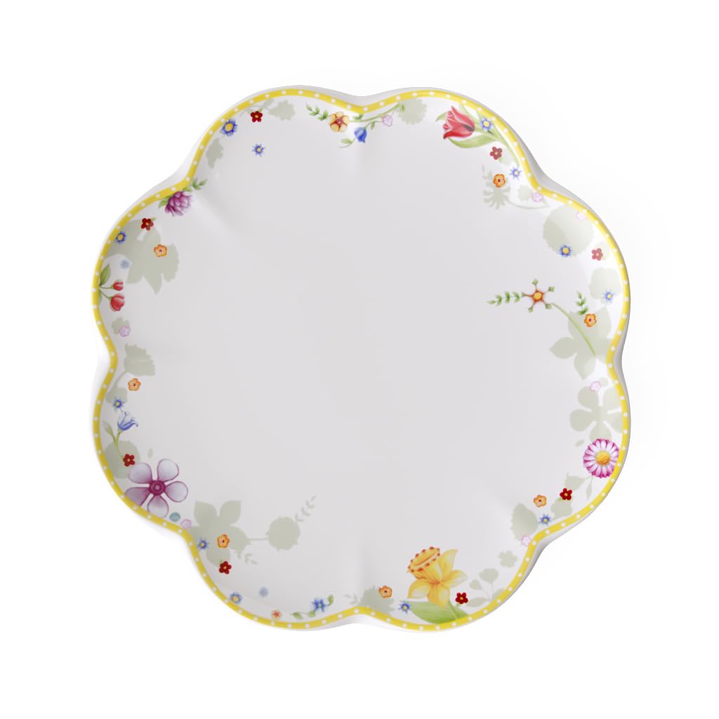 Villeroy & Boch 14-8638-2620 Spring Awakening Dinner Plate, 27 cm, Porcelain, White/Colourful, Hard