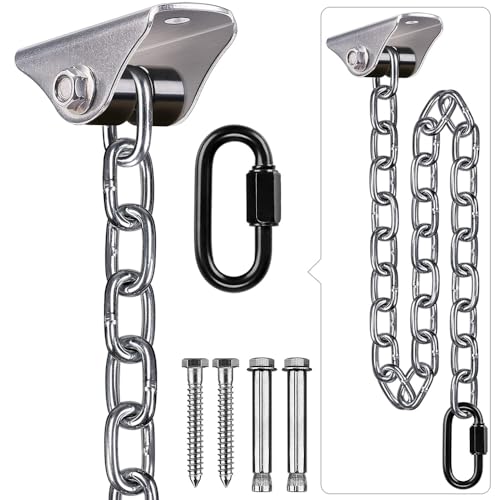 Silent Swing Hanger With Silver Chain