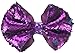 JoJo Siwa Ponytail Holder Bow, Purple Reversible Sequin, 1 Count