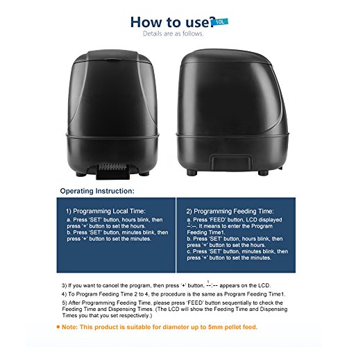 TTKTK Automatic Fish Feeder