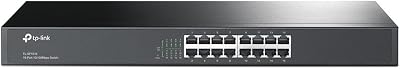 TP-Link TL-SF1016 16-Port 10/100Mbps Ethernet Switch Rack Mount Steel Case