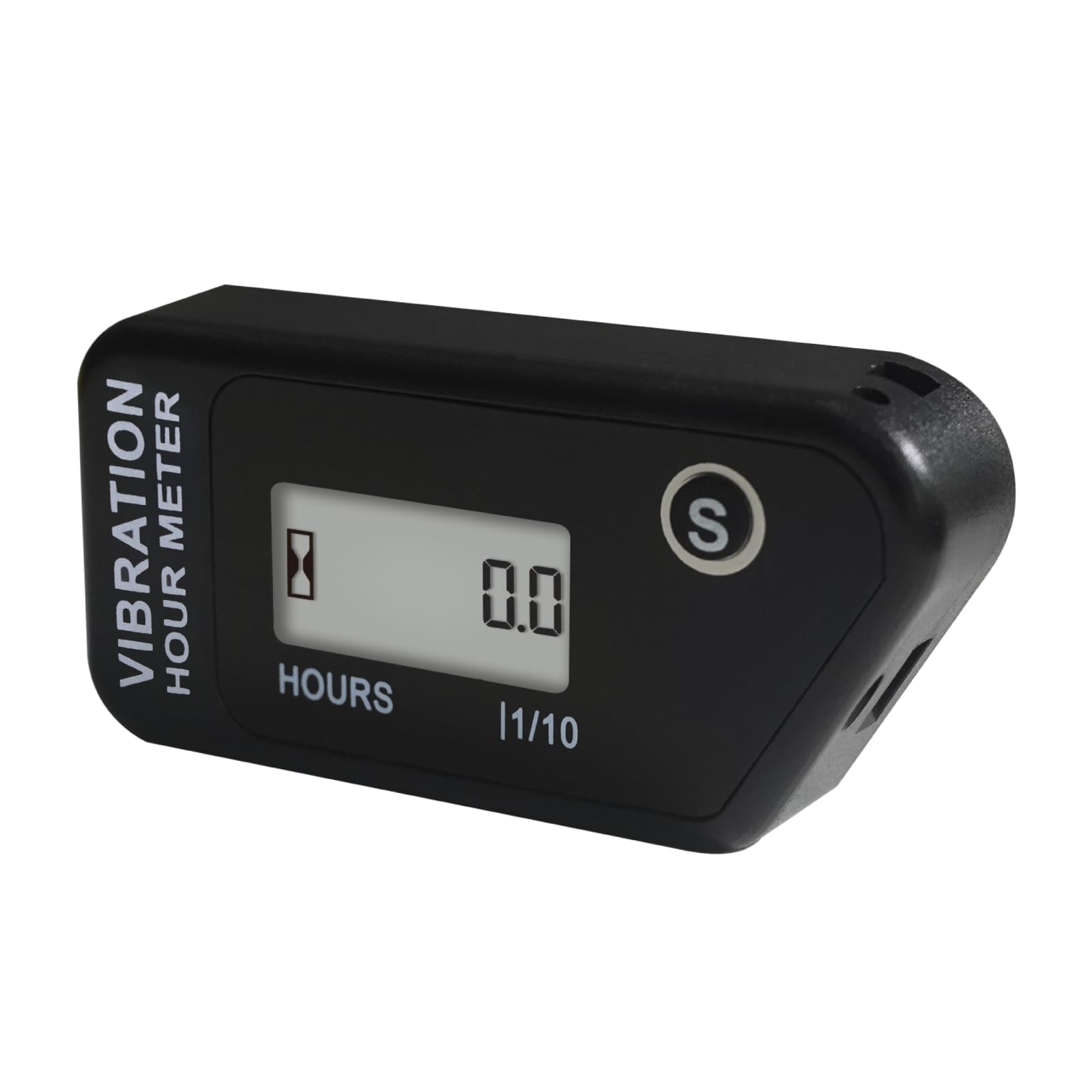 Jayron Vibration Activated Hour Meter Digital Self Powered Wireless,Resettable Job Timer,User Lock,Use for Generator Lawn Mower Motor Marine ATV and Equipment that vibrates at work