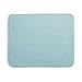 mDesign Kitchen Countertop Absorbent Dish Drying Mat - Pack of 2, Large, Aqua Blue/Ivory