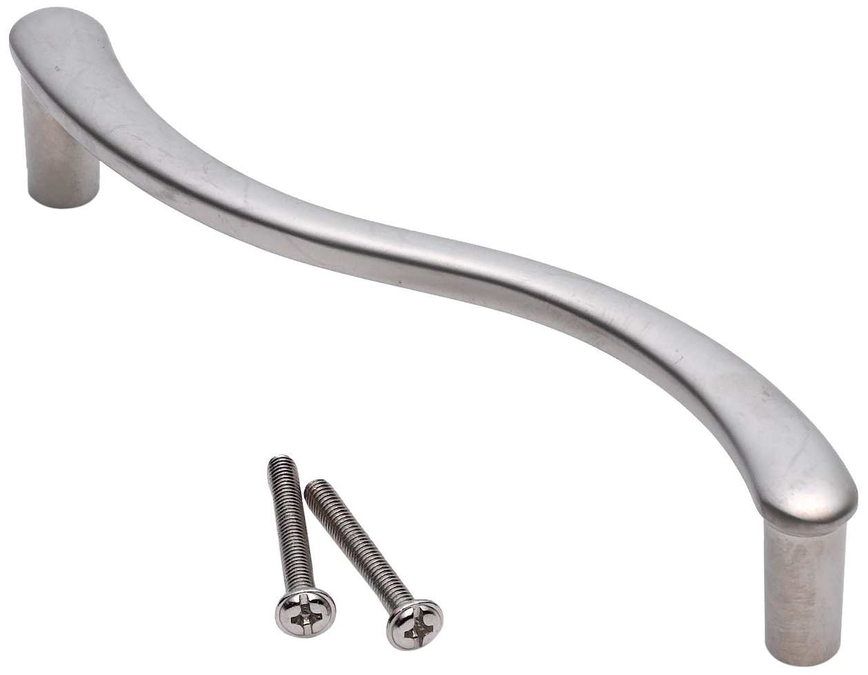 Merriway® BH01057 (20 Pcs) Matt Nickel 'S' Style Pull Handle, 128 mm - Pack of 20 Pieces