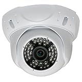 GW Security 5 Megapixel 2592 x 1920 Pixel Super HD 1920P High Resolution Network PoE Power Over Ethernet 1080P Security Dome IP Camera with 3.6mm Wide Angle Len (White)