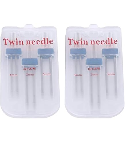 thumbnail image 2 of Sewing Machine Double Needles (Twin Needles) - 3 Sizes (2mm, 3mm, 4mm) 3-Pack With Storage Box 2 of 14