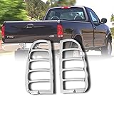 E-Autogrilles Triple Chrome Plated ABS Tail Light Bezels for 97-03 Ford F-150 / 99-07 Super Duty (67-0305)