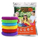 GLOUE Mosquito Repellent Wristbands, 100% Waterproof Mosquito Repellent Wristbands, One Size Fit-All Mosquito Repellent Wristbands, Stylish Mosquito Repellent Wristbands