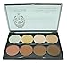 Celavi Contour and Highlight 8 Color Palette Easy To Use Kit (Flawless Powder)