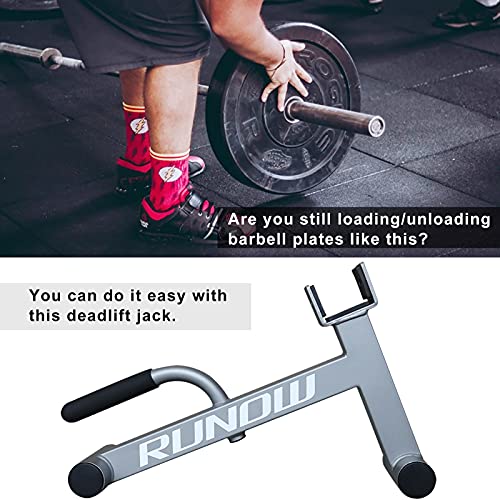 RUNOW Mini Deadlift Jack, Barbell JackPortable Deadlift Bar Jack