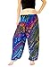 Orient Trail Women's Hippie Bohemian Yoga Pajama Tie-dye Hippie Pants M/L Ocean Blue