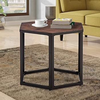 Amazon.com: End Table Hexagon Modern Leisure Wood Coffee ...