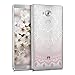 kwmobile Crystal TPU Silicone Case for Huawei Mate 8 in Design Indian sun light pink white transparent