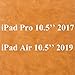 TOOVREN Trifold Case Sleeve for New iPad Air (3rd Generation) 10.5''/ iPad Pro 10.5'' 2017 / New iPad 10.2'' 2019 with Apple Pencil Holder Leather PU Slim Protective Microfiber Pouch Cover(Brown)
