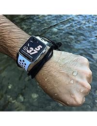 JINHI   Correa de repuesto para Apple Watch de 1.496 in y 1.654 in, correa de silicona suave para iWatch Nike Serie 3, Series 2, Series 1, 38 mm