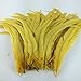 Sowder Yellow Rooster Coque Tail Feathers 13-16inch Lengh Pack of 50