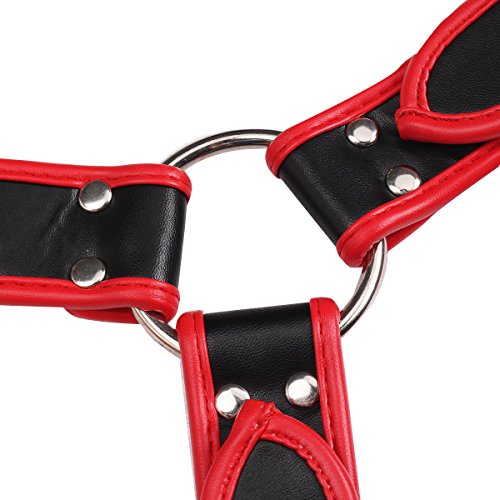 TiaoBug-Uomo-Body-Chest-Harness-Imbracatura-Regolabile-in-Pelle-PU-Cintura-Pettorale-Fibbie-Regolabile-Tracolla-per-Adulti-Maschile-Corpo-Prodotti-Vincolanti-Accessori