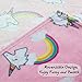 Ghome Soft Baby Blanket and Unicorn Fuzzy Blanket,Made of 300GSM Flannel, Stroller or Toddler Bed Warm Minky Blanket 30