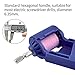 Ansblue Diamond Drill Bit Sharpening Tool,Portable Drill Bit Grinder, Iron-based Bit for Grinding- Blue