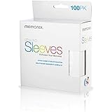 Memorex 01961 CD/DVD Paper Sleeves (White, 100 Pack)